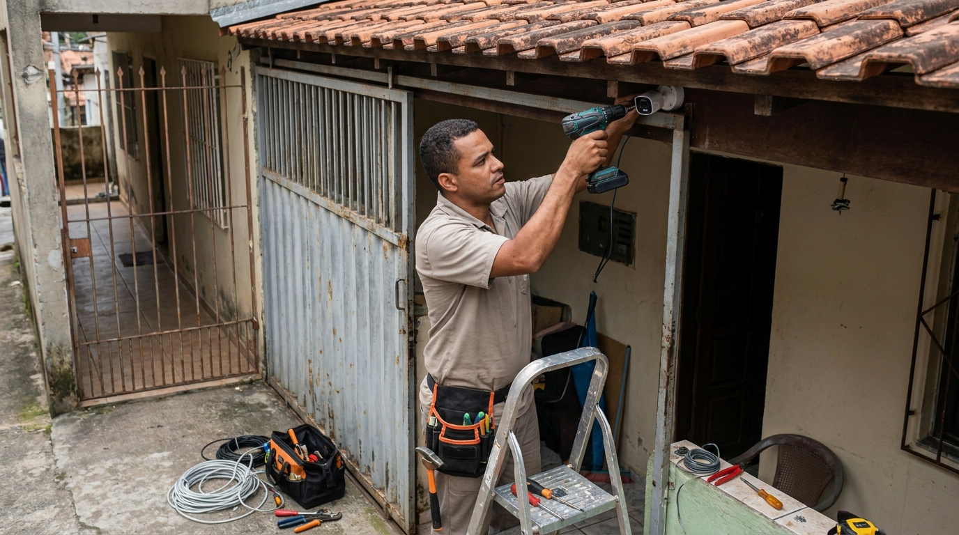Instalação de Câmera Residencial em Jundiaí‑SP
