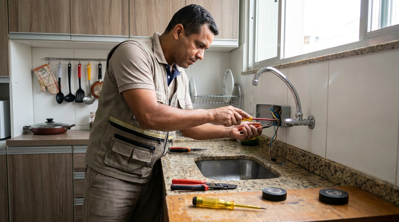 Instalação em Cozinha ou Área Gourmet em Jundiaí‑SP