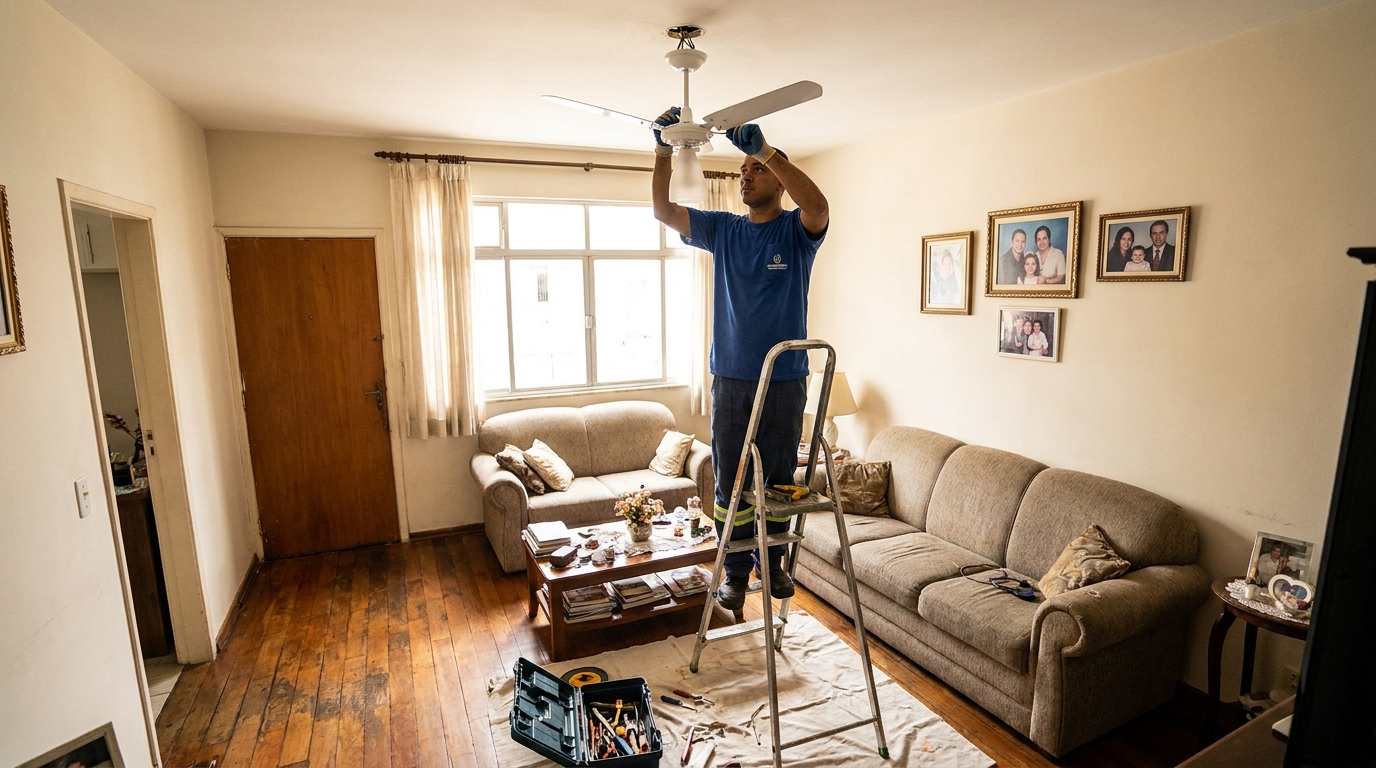 Substituição de Ventilador em Jundiaí‑SP